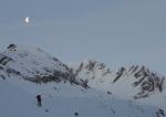Petit matin de janvier au dessus de la cabane Gelten, Oberland